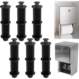 Set of 6 B-4288-9 B-2888 B-4288 B-4388 Toilet Paper Holder Roller Spindle Compatible with Bobrick Classic Contura Series Dispensers - Provides a Sturdy Replacement Roll for Toilet Paper Dispensers