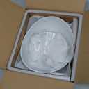 YHOSSEUN Chip and Dip Serving Set, Tiered Serving Bowl Set 2 Tier Serving Stand Ceramic Appetizer Serving Food Display Stand for Parties, Serving Dishes for Entertaining Food Service (Black)