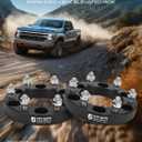 YHTAUTO 6x5.5 Inch Wheel Spacers 1 Inch Fits Infiniti, Nissan Models, QX4, QX56, Frontier, Armada, Pathfinder, TITAN, 6 Lug Tire Spacers w/ M12x1.25 & 12.9 Grade Studs, 108mm Center Bore 4PCS Black