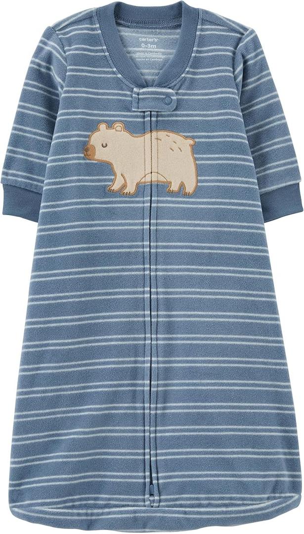 Carter's Unisex Baby Sleep Bag (Blue/Bear, 0-3 Months)