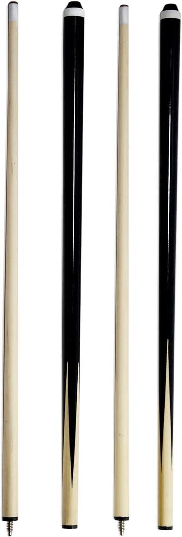 Pool Sticks 2-Piece 58 Inch Wooden Billiard Cue Hard Wood Pool Cues 19-21 oz Economic Cues Good for House and Bar Use American Pool Game Practice Cues for Begginer Starters
