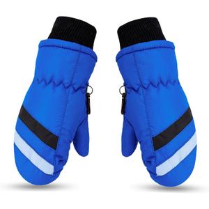 Kids Winter Thermal-Warm Windproof Ski-Gloves Outdoor Snowboarding Mittens for 2-5 Years Old