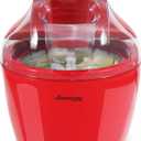 Americana EIM-1400R 1.5 Qt Freezer Bowl Automatic Easy Homemade Electric Ice Cream Maker, Ingredient Chute, On/Off Switch, No Salt Needed, Creamy Ice Cream, Gelato, Frozen Yogurt, Sorbet, Recipe Book