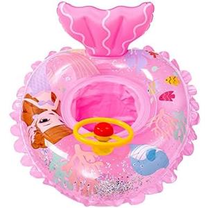 Baby Swimming Float,Inflatable Baby Swim Ring with Seat for Infant/Toddler,Children Waist Float Ring