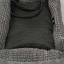 MARUNDA Heated Cats Bed for Indoor Use, Electric Heated Pets Heating for and Small Dogs, Washable Pets Bed with Automatic Heating Pad (23x20x7 Grey)