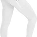 BLUEENJOY Leggings for Women - High Waisted Full Length Buttery Soft Yoga Pants for Workout Athletic Daily, Pocket 02 White, XX-Large