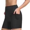 Beautikini Period Swimwear Menstrual Tummy Control Swimsuit 3.9" High Waist Leakproof Bathing Suit Bottoms for Teen Girls (XX-Small, Black)