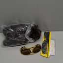 Mens 70s 80s Disco Brown Curly Wig With Glasses Necklace Mustache and Wig Cap Natural Fluffy for Rocker Halloween Costume Cosplay