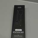 Home Hero Silicone Spatula Set - Heat Resistant Spatulas for Cooking - Ergonomic Stainless Steel Cooking Utensils - Solid & Slotted Silicone Turners - Pack of 2, Black