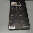 Weighted Vest, 6lb/8lb/12lb/16lb/20lb/25lb/30lb Weight Vest with Reflective Stripe, Weighted Vest for Men Women Workout Equipment for Strength Training, Running, Jogging, Fitness, Weight Loss (Black with Bag)
