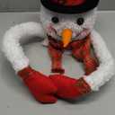 Christmas Snowman Tree Topper Projector, Lighted 3D Snowman Hat with Rotating LED Snowflake Projection, Unique Holiday Tree Decoration for Christmas Party, Home Festive Dcor