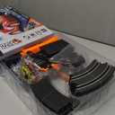 Slot-Car-Race-Track-Sets for Boys Kids, Battery or Electric Race Car Track with 4 High-Speed Slot Cars, Dual Racing Game 2 Hand Controllers Circular Overpass Track, Toys Gifts for 6-8 8-12 Boys Girls