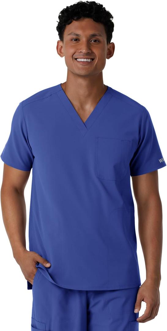 Wink Men's Men's V-Neck Scrub Top 4XL