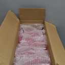 48 PCS Plastic Pink Wine Glasses, Plastic Goblets Pink Vintage Wine Glasses, Reusable Drinkware Vintage Champagne for Parties for Wedding Reception Grand Event Party, 7oz