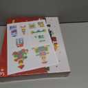 Christmas Advent Calendar Gifts for Kids, Commodum Wooden Building Blocks Set, City Construction Stacking Preschool Learning Toys, 24 Days Xmas Countdown Montessori Gifts for Toddlers Boys Girls 3+