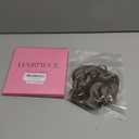 CJL HAIR Large Messy Bun Hair Piece Wavy Curly Scrunchies Synthetic Chignon Ponytail Hair Extensions Thick Updo Hairpieces for Women Medium Ash Brown