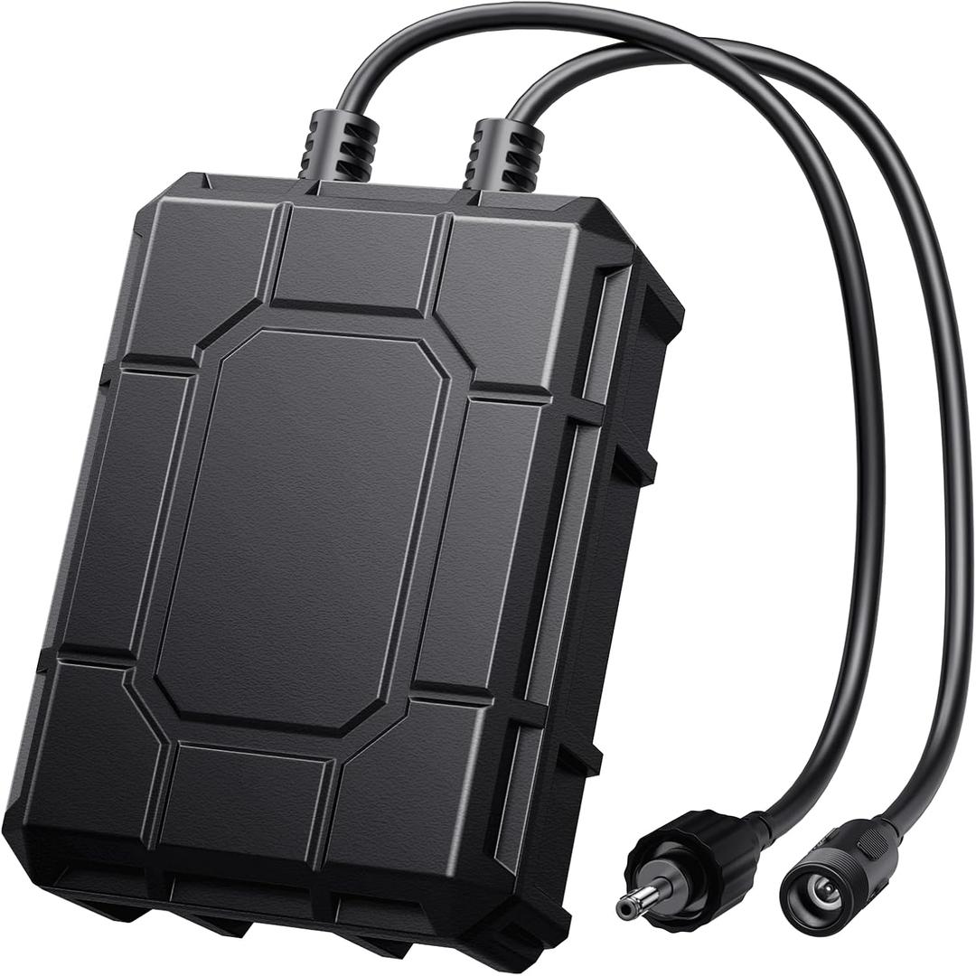 POPOSOAP 1800mAh Battery Backup for Solar Fountain Pump, 7.4V-8.4V Battery Backup for 6W/6.5W/8W Solar Water Fountain Pump Kit(Not Included Solar Fountain)