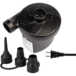Electric Air Pump for Inflatables - Air Mattress Pump for Bed - Portable Quick Fill Inflator Deflator for Inflatable Airbed,Blow up Pool, Raft, Boat, Floats, Toy, Swimming Rings (AC 110 Volt 130W)
