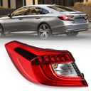 Huray Tail Light for Honda Accord 2018-2021 Outer Taillight Assembly Brake Lamp Replacement Driver Side (Left)