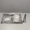 Funkeen Elevated Dog Bowls Raised Pet Feeder Cat Food & Water Diner Stand Set w/ 2 Removable Stainless Steel Bowls (2 Quarts/13.77" in Height)