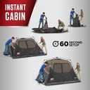 Coleman 4 Person Instant Camping Tent with 1-Minute Setup, Large Family Tent with Pre-Attached Poles, Air Vent, & Carry Bag, Sets Up in About 60 Seconds