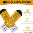 Beer Whisky Gifts Christmas Stocking Stuffers for Dad from Daughter Son Birthday Gifts Funny Socks for Him Men (Beer)