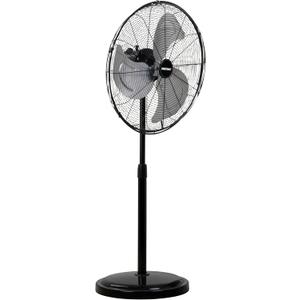 OEMTOOLS 44887 20 Inch Oscillating Pedestal Fan, 3,320 CFM High Velocity Garage Fan with Adjustable Height, 3 Speed Motor, 180 Degree Oscillating Fan for Garage and Workshop, New 20 Inch