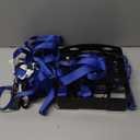 HORUSDY Ratchet Straps, 2,200 LB Break Strength, 4-Pack 15FT Ratchet Tie Down Straps Set for Motorcycle Straps Tie Downs, Appliances, Lawn Equipment, Cargo Straps for Trucks. (Blue)