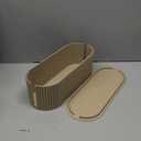 2 Pcs Large Cable Management Box, Plastic Cord Organizer for Power Strips, Surge Protectors, Chargers, Adapters, TV Computer Wires Hider for Home Office Desk, Khaki