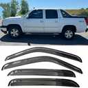 Window Visors Rain Guards Vent Deflectors for Truck 2002-2006 Avalanche/Suburban/Escalade EXT/Yukon XL, 2001-07 Chev/GMC Silv/Sierra 1500/2500/3500 Classic/Crew 94355 4-Pieces Set