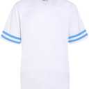 Pullonsy Adult Men's Blank Football Jerseys Athletic Football Fans Shirts Practice Sports Uniform Tops.M