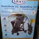 Graco Ready2Grow 2.0 Double Stroller, Rafa | 2 Stroller Seats, Bench Seat & Standing Platform; Accepts 2 Graco Infant Car Seats, Compact Fold