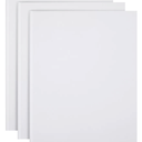 Paper Junkie White Hardcover Blank Books for Kids to Write Stories, 8.5x11 Unlined Journals for Students (36 Pages, 3 Pack)