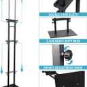 Poster Stand Heavy Duty - Adjustable Poster Stands for Display Foam Board, Double Sided Pedestal Floor Standing Sign Holder Height Up to 80 Inch, 1 Pack