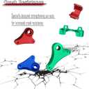 Front Rear Rocker Arms Upgrades Part for 1/16 E-REVO/Mini Slash,Aluminum Front Rear Rocker Arms Hops Ups,for 1/16 E-REVO 71076-3;Mini Slash 70054-1,Green