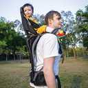 Baby Shoulder Carrier Baby Hiking Backpack Carrier with Rain Cover Sun Shade for Child Safe Backrest and Toddler Ergonomic Seat Holds 40 Pound for Children Between 6 Months-3 Years Old Babies