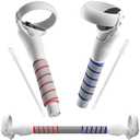 2 in 1 Long Arms & Handle Attachments Compatible with Oculus Quest 2 Hand Controllers, VR Gorilla Tag Long Arms/Stick Extension Grips for Meta Quest 2 Accessories for Beat Saber Golf Club Game