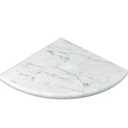9 Inch Marble Corner Shower Shelf for Shower Room, Both Side Honed Finish, Bathroom Wall Mounted