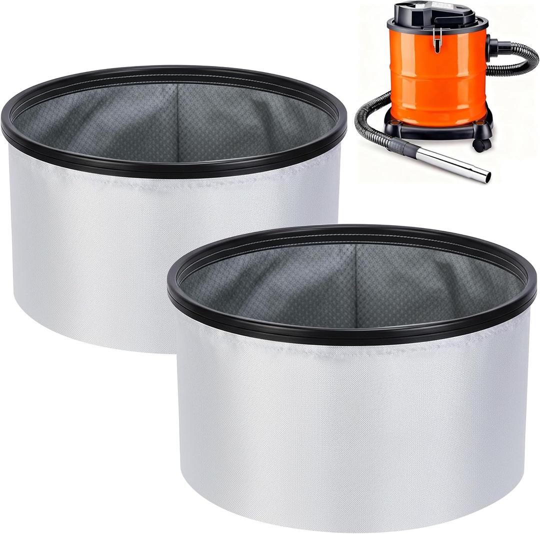 Tlswshsy 2 Pack 11.8'' x 11.8'' x 7'' Double Layer Ash Vacuum Filter, PAAC301 Washable Dust Vacuum Filter, Reusable Ash Vacuums Cloth Filtration for Part Replacement Great Clean Performance