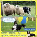 Herding Ball for Dogs and Horses, 18" Jolly Ball for Dogs, Dog Herding Balls for Australian Shepherd Collie,Herding Ball Durable Bite-Resistant with Reinforced Stitching, Dog Toys Gifts - Blue&Yellow