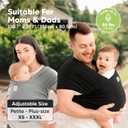KeaBabies Baby Wrap Carrier Ring Sling - Easy to Wear, Adjustable D-Lite Baby Carrier Newborn to Toddler, Infant Carrying Shirt, Hands Free Bonding, Breathable Fabric Wearing Wrap (Forest)