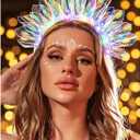 EARENT Light Up Headbands Rave Outfits Neon Headband for Women