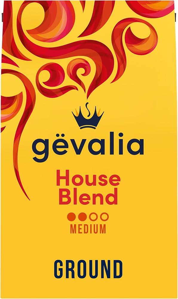 Gevalia Ground Coffee, House Blend Medium Roast 100% Arabica, 20 oz Bag 100% Arabica Medium Roast Coffee, Keto-Friendly & Great for a Low-Carb Lifestyle, Smooth & Balanced with Caramel & Citrus, 08/18/2027