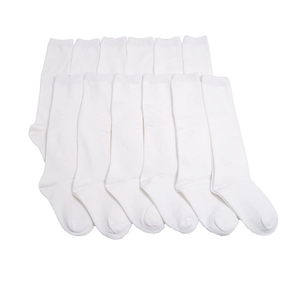 Angelina Girls Classic Uniform Knee-High School Socks (12-Pack) M