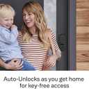 Yale Assure Lever Entry Door Handle with Wi-Fi Connected Physical Keypad, Black Suede Smart Door Lock with Handle, Back-Up Key, YRL216-WF1-BSP