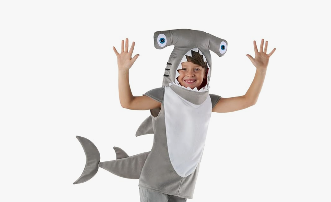 Morph Costumes Hammerhead Shark Costume Kids Boys Fish Outfit Tabard Halloween Costumes For Kids Shark Costume Boys, Large
