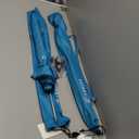 AMMSUN XL Chair Umbrella with Universal Clamp Adjustable 47 inches and 360-degree Swivel UPF 50+, Portable Clamp on Camping or Beach Chair, Stroller, Wheelchair, Golf cart, Bright Blue, 2 PACK