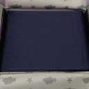 SLEEP SANCTUARY Satin Sheets Queen Size  4 Piece Luxury Silky Bed Set, Softer Than Silk, 15" Deep Pocket, Cooling & Wrinkle-Free, Moisture-Wicking & Breathable for Hair & Skin (Navy Blue)