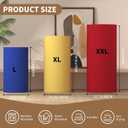 Cylinder Covers Set of 3, Cylinder Stand Covers for Parties,Round Pedestal Stand Covers for Cylinder Stands for Wedding Party Birthday Display(Cylinder Stands Not Included) (Blue Yellow Red, L+XL+XXL)