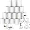 MFLABEL 4x6 Direct Labels, Perforated, Commercial Grade, for Thermal Printer, 250 Labels/1 Roll, 40 Rolls